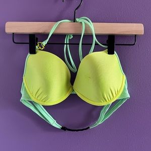 FOX: Neon Green & Mint bikini top